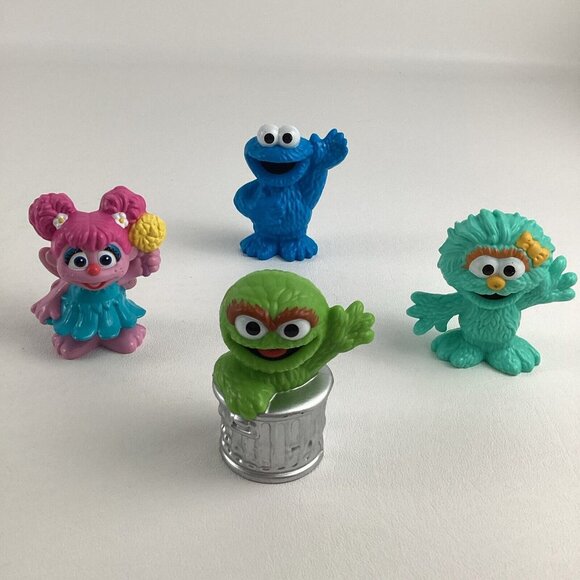 Hasbro Other - Sesame Street Muppet Plastic Figures Cookie Monster Oscar Abby Cadabby Lot